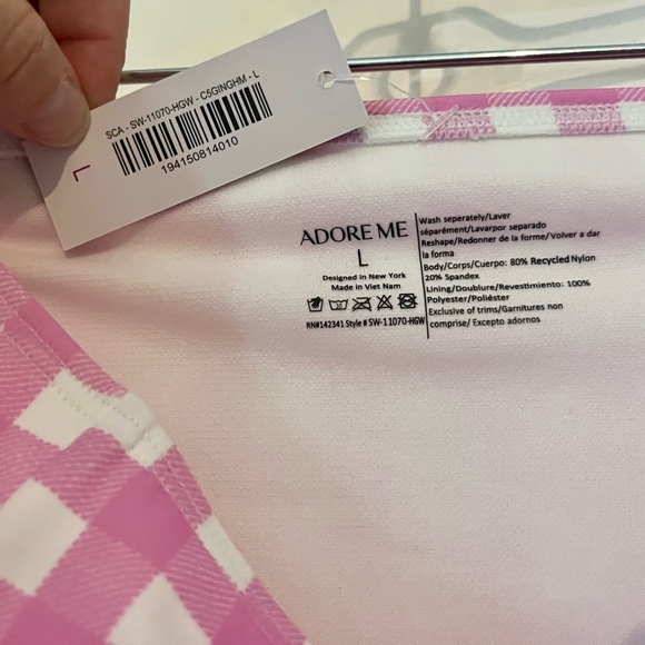 NWT Adore Me Vivien Contour Bikini, 38C cup & L HighWaisted bottom - Picture 6 of 11